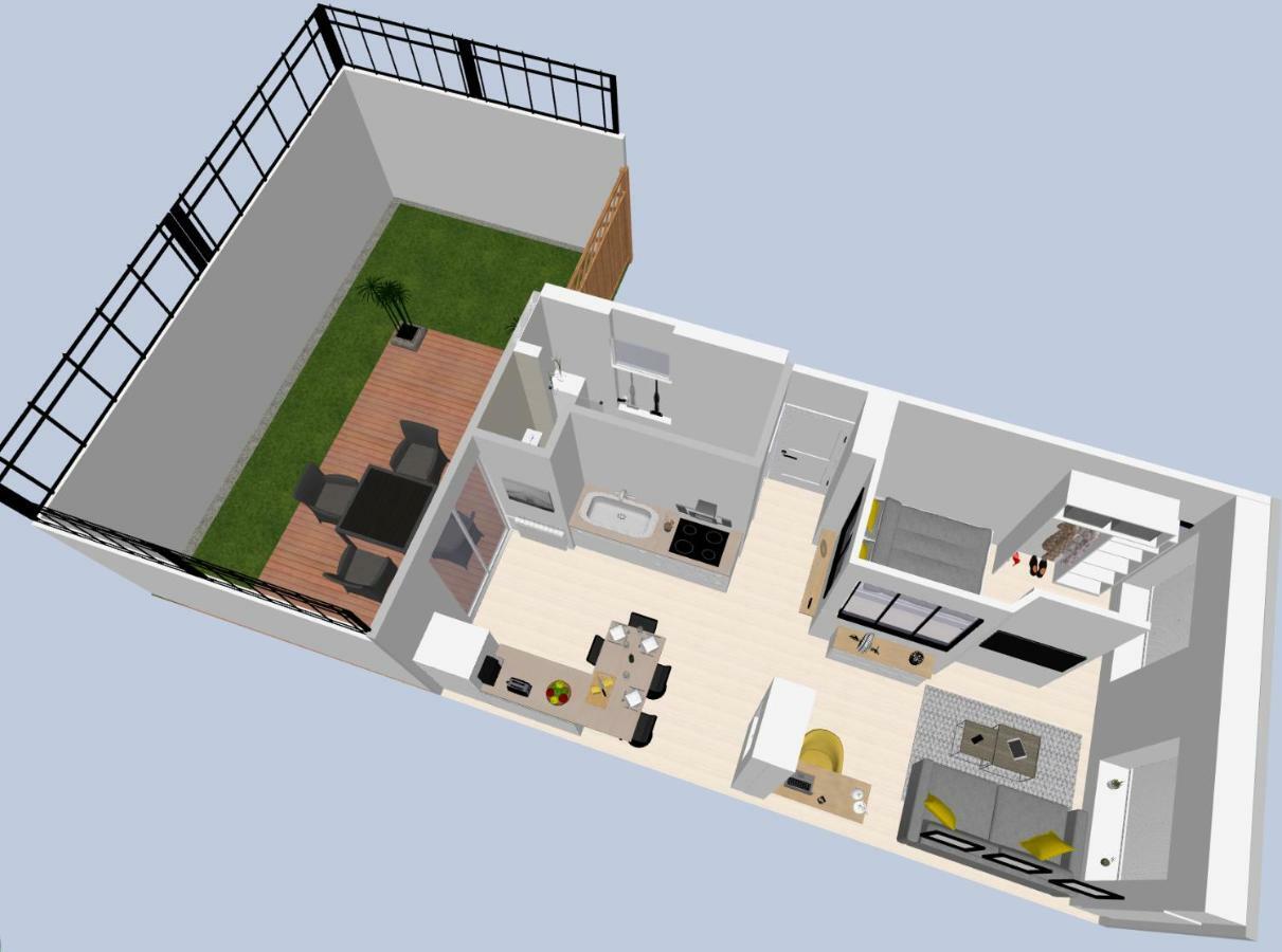 Le P'Tit Atelier, Terrasse Privative Apartment Lorient Luaran gambar